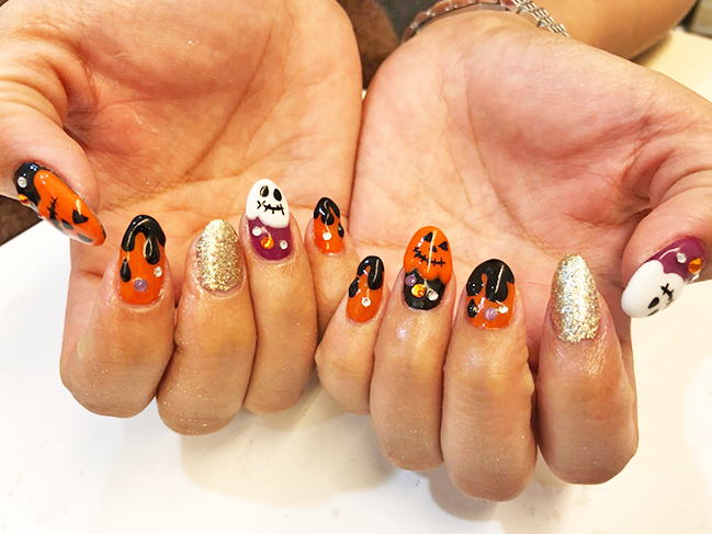 イベントにおすすめ ハロウィンネイル ネイルサロンmoca モカ 大阪 兵庫 奈良