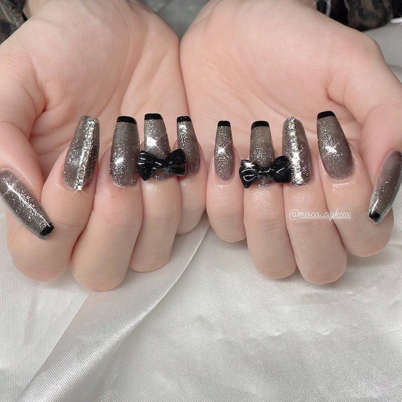 クールに可愛いくまとまるブラックネイル特集！ネイリストオススメ  